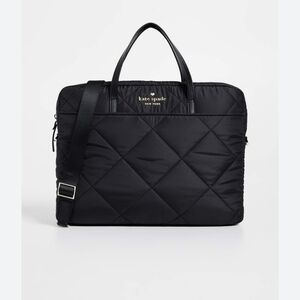 Kate Spade Black Quilted Laptop Bag